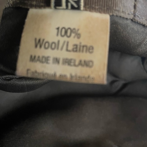 Jonathan Richard herringbone tweed Irish wool cap size 7 1/8. - Picture 5 of 6